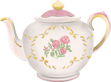 Floral Teapot Illustration